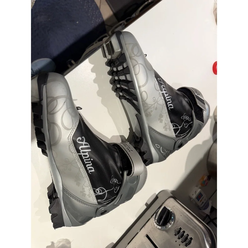 Alpina Eve 30T Cross Country Ski Boots Silver Black NNN Touring Women's